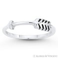 thumbnail image 1 of Arrow & Quill Archery Charm Bypass Ring in Oxidized .925 Sterling Silver, 1 of 1