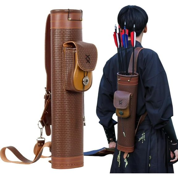 Arrow Quiver Arrow Holder - Handmade Traditional Leather Quiver