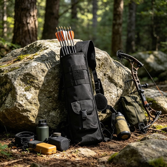Arrow Quiver Resizable Large Capacity Storage Bag As Premium Arrow Case For Hunting And Archery Use