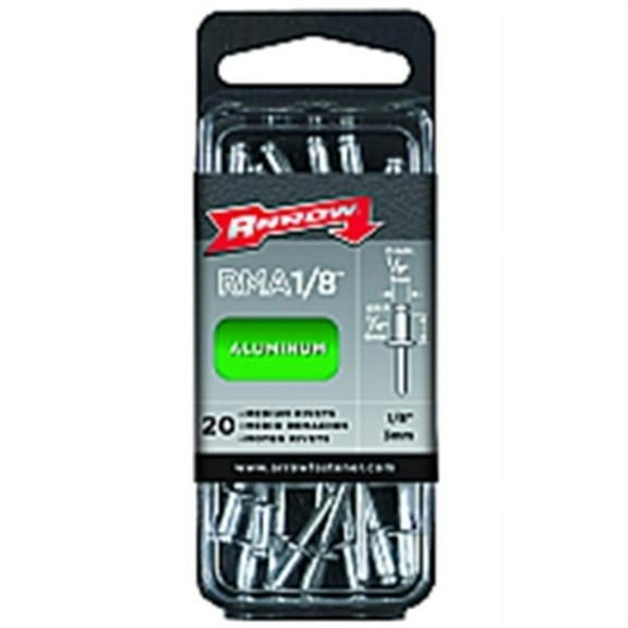 Arrow RMA1/8 Medium Aluminum Rivet, 1/8"