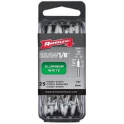 Arrow RSAW1/8 Short White Aluminum Rivet, 1/8"