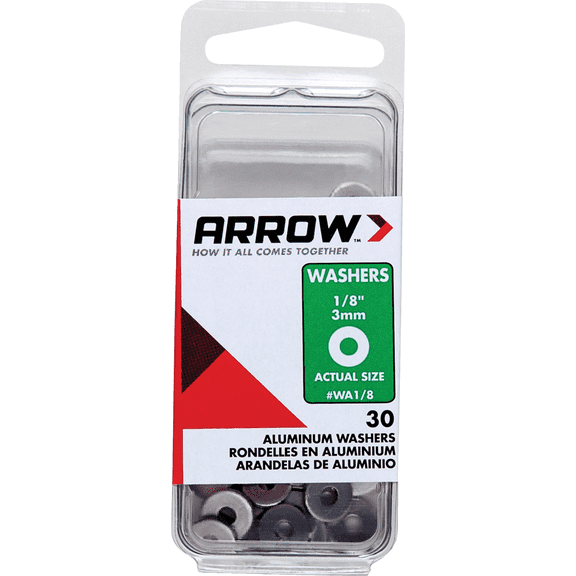 Arrow Rivet Washer - Pack of 2 Construction & DIY Use, Standard Hardware Spec