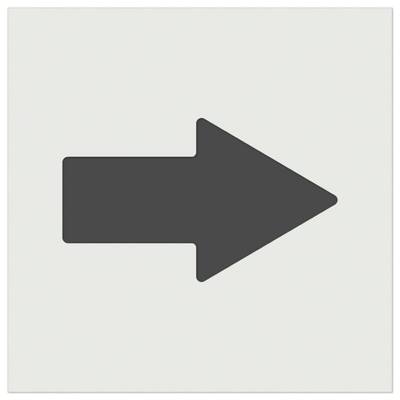 Arrow Rounded Corners Solid DIY Cookie Wall Craft Stencil - 3.5 Inch