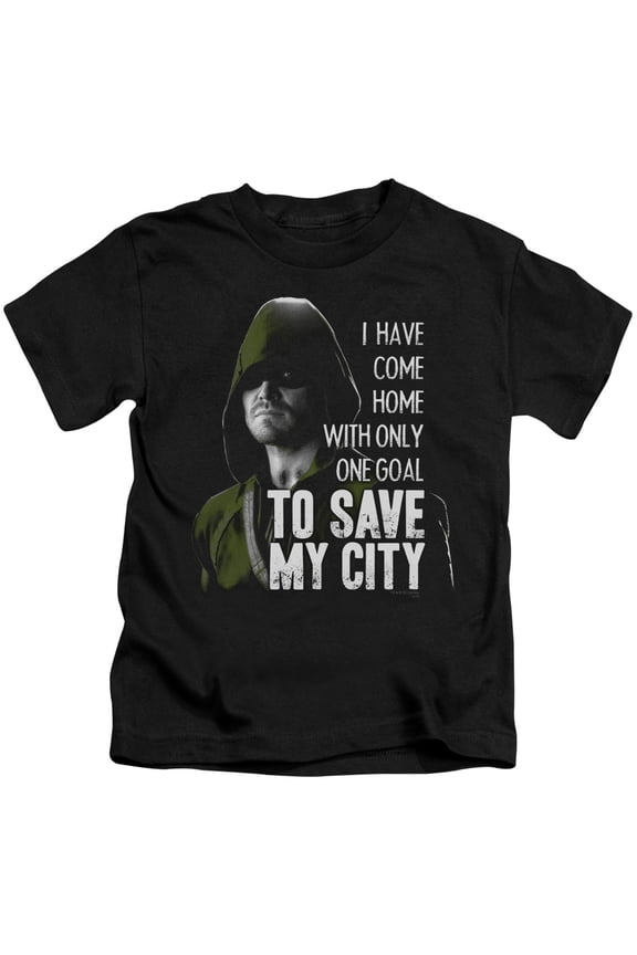 Arrow - Save My City - Juvenile Short Sleeve Shirt - 4