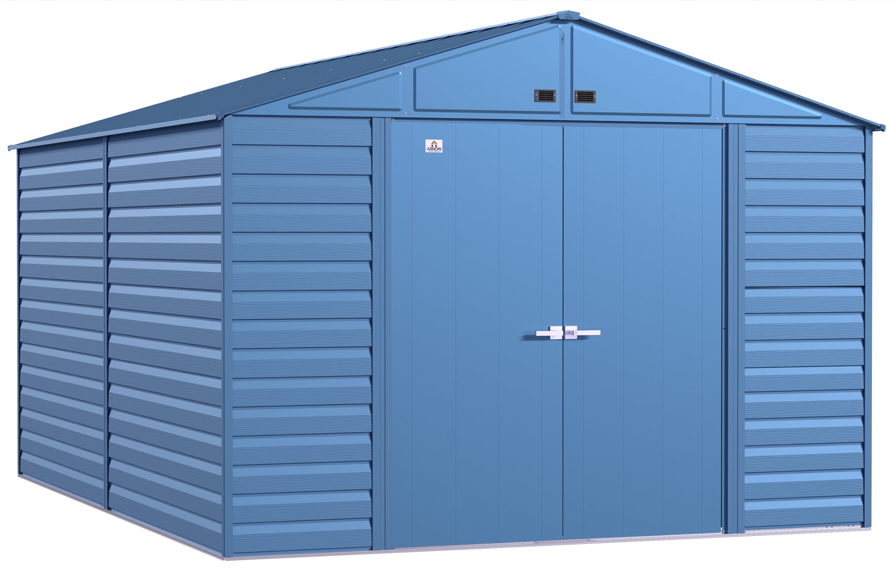 10 ft. x 14 ft. Blue Grey Steel Storage Shed