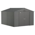 thumbnail image 1 of Arrow Select 10 x 12 x 8 ft Charcoal Steel Storage Shed, 1 of 17