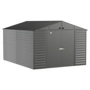 Arrow Select 10 x 14 x 8 ft Charcoal Steel Storage Shed