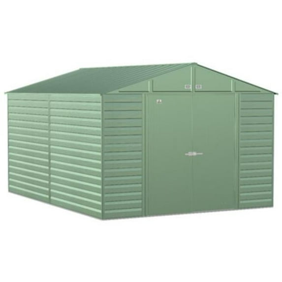 Arrow SCG1014SG 10 x 14 ft. Arrow Select Steel Storage Shed, Sage Green