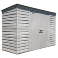thumbnail image 1 of Arrow Select 10 x 4 x 6 ft Flute Grey Steel Storage Shed, 1 of 18
