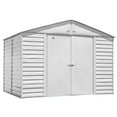 thumbnail image 1 of Arrow Select 10 x 8 x 8 ft Flute Grey Steel Storage Shed, 1 of 18