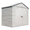 thumbnail image 1 of Arrow Select 8 x 6 x 8 ft Flute Grey Steel Storage Shed, 1 of 18