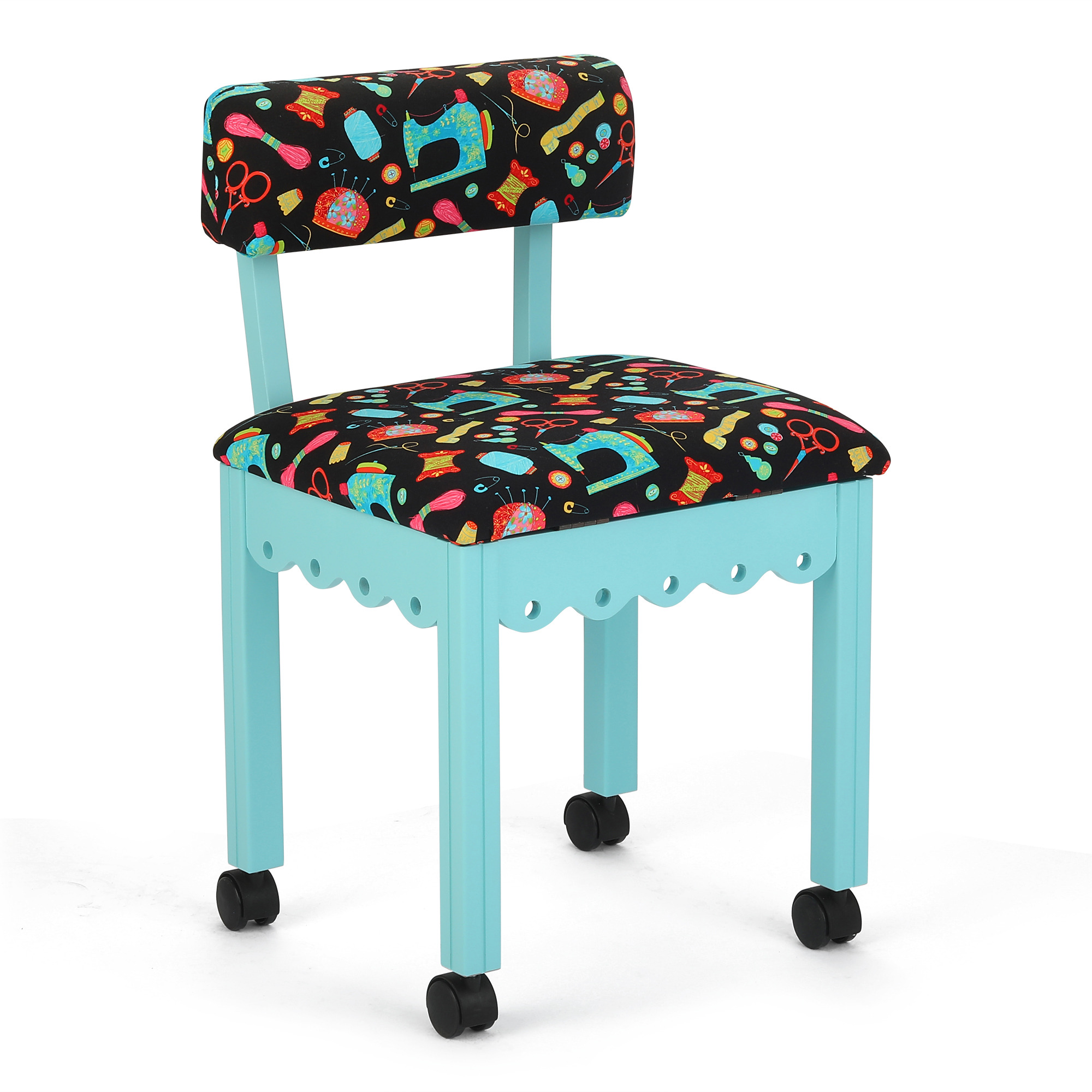 Arrow Sewing and Craft Chair with Storage Portable Multiple Colors Walmart