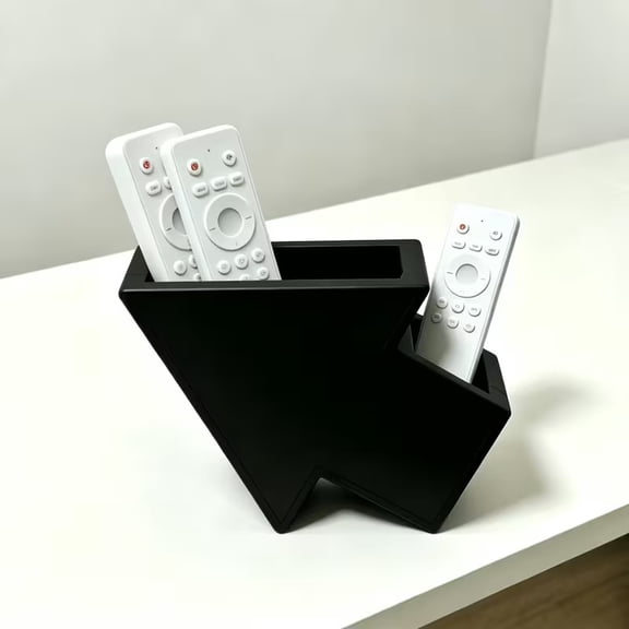 Arrow-Shaped Desk Organizer Multifunctional Remote Control Holder Pen Cup Makeup Brush Storage for Home Office Decor