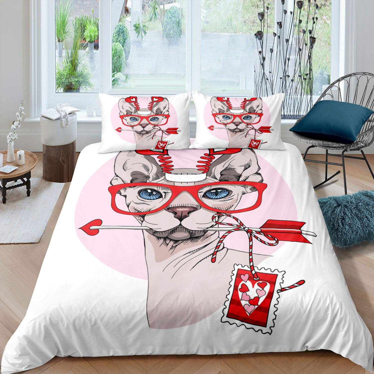 Arrow Sign Comforter Cover Set Watercolor Colorful Arrow Sign Duvet ...