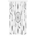 thumbnail image 1 of Arrow Stall Shower Curtain, Ethnic Anthique Authentic Tribal Dreamcatchers Feathers and Arrows Design Western, Fabric Bathroom Set with Hooks, 36W X 72L Inches Long, Black White, by Ambesonne, 1 of 1