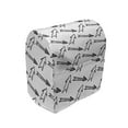 thumbnail image 1 of Arrow Stand Mixer Cover, Monochrome Style Striped on a Plain Background Drawn by Hand, Kitchen Appliance Organizer Bag Cover with Pockets, 5 Quarts, Charcoal Grey and White, by Ambesonne, 1 of 4