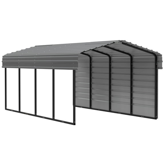 Arrow 24 x 12 x 7 ft Eggshell Carport