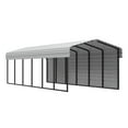 thumbnail image 1 of Arrow 10 x 29 x 7 ft Eggshell Carport With 1 Side Wall Kit, 1 of 16
