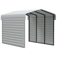 thumbnail image 1 of Arrow 10 x 15 x 9 ft Eggshell Steel Carport With 2 Side Wall Kit, 1 of 15