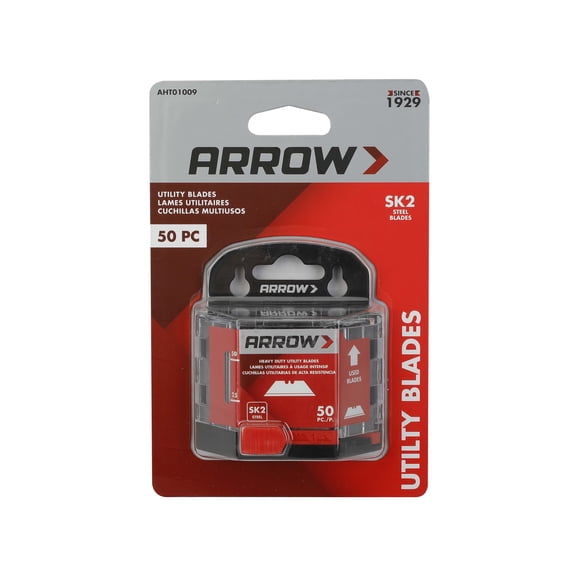 Arrow Steel Utility Blades - 50 Pack