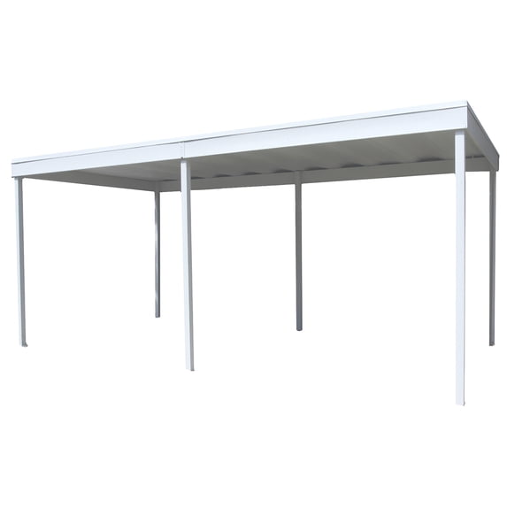 Arrow 10 x 20 x 8 ft Cool Grey Freestanding Carport/Patio Cover