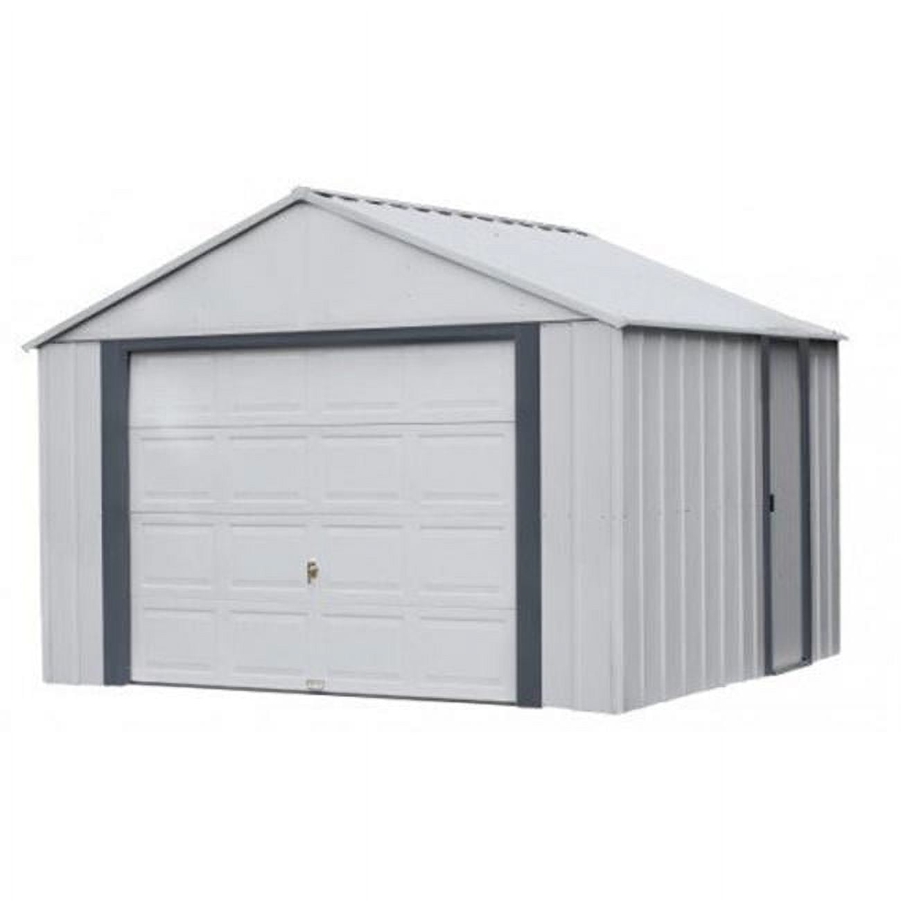Murryhill 12x10 Gray Galvanized Steel Garage Kit with Shelving