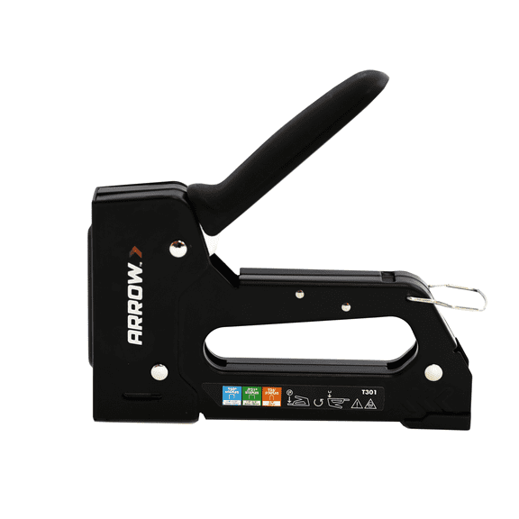 Arrow T301 3-in-1 Manual Staple Gun, T301, Fires Light Duty, Heavy Duty and Cable Staples
