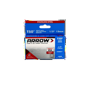 Arrow T50 Stainless Steel 1/2" Staples - 1000 Count, Heavy Duty, Home Improvement, Upholstery, New
