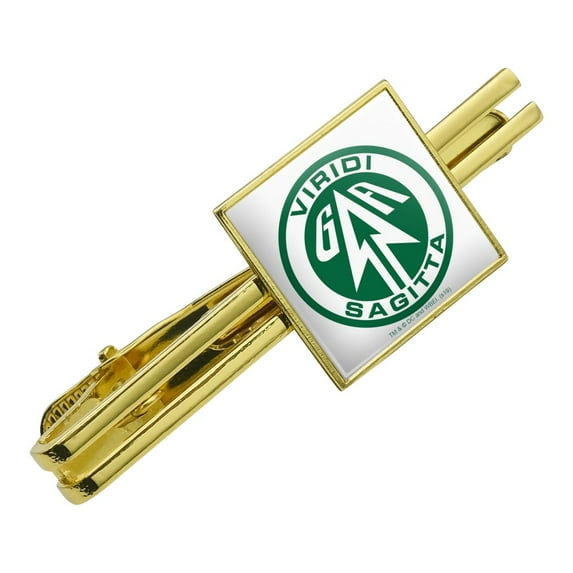 Arrow TV Series Sigil Square Tie Bar Clip Clasp Tack- Silver or Gold