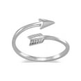 thumbnail image 1 of Arrow Wrap Ring Rhodium-plated Sterling Silver - Nontarnish, 1 of 2