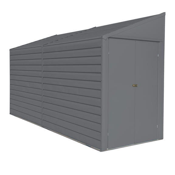 Arrow Yardsaver 4 x 10 x 6.8 ft Charcoal Steel Storage Shed