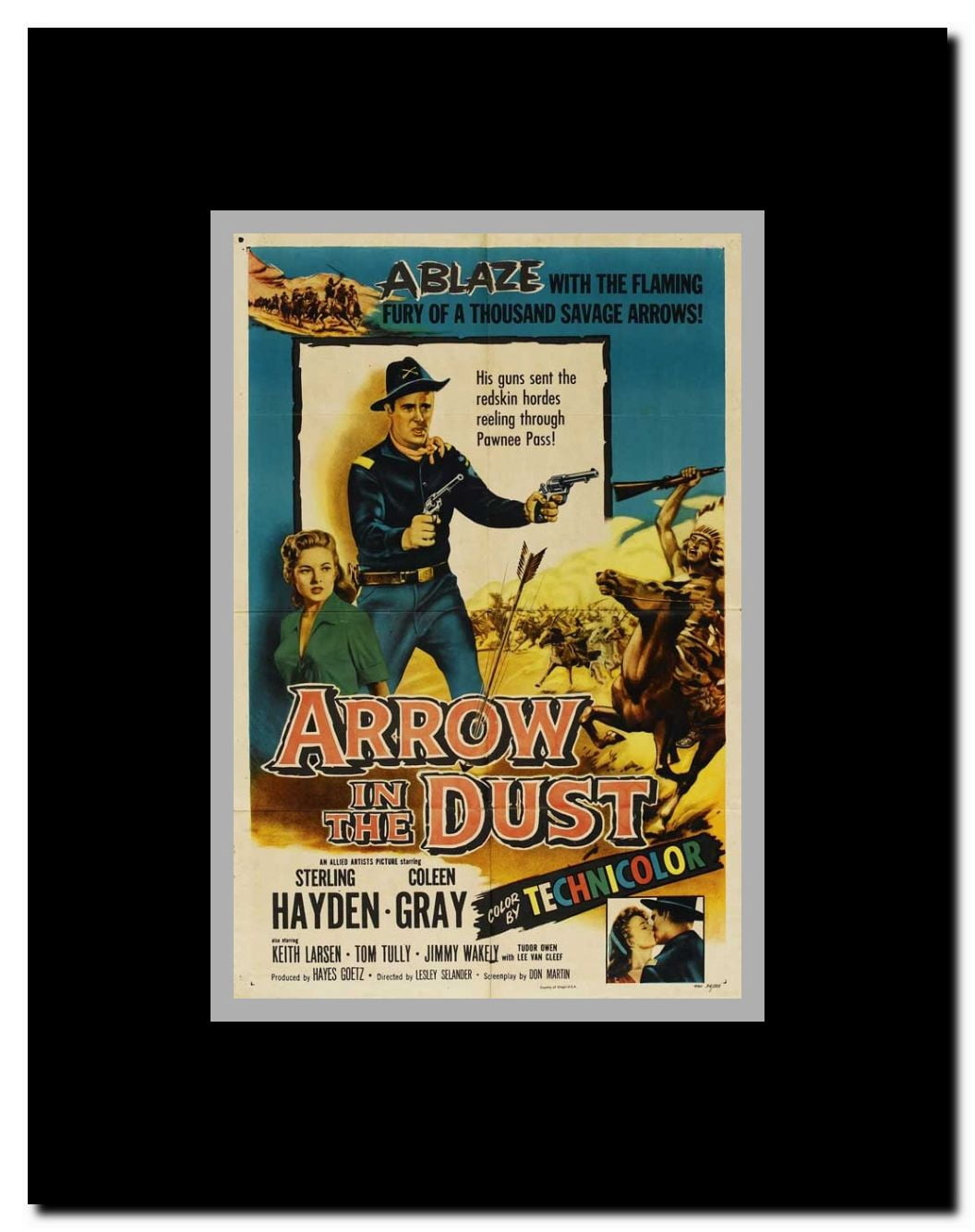 Arrow in the Dust Framed Movie Poster