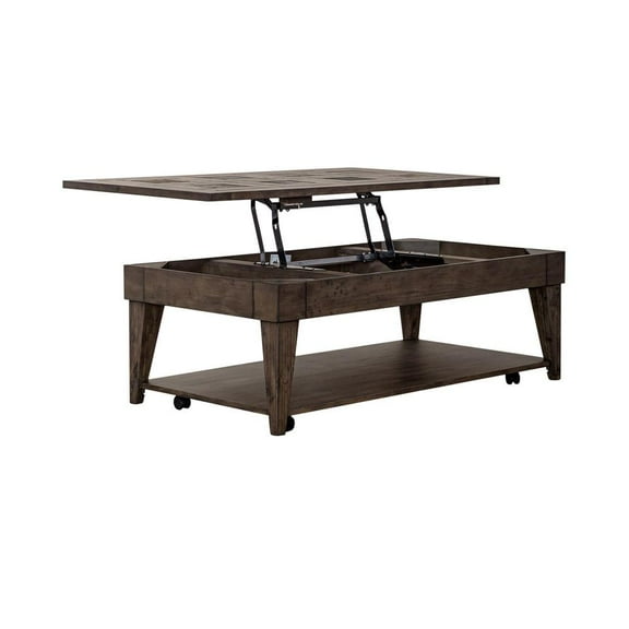 Liberty Furniture Industies, INC Arrowcreek Lift Top Cocktail Table in Weathered Stone