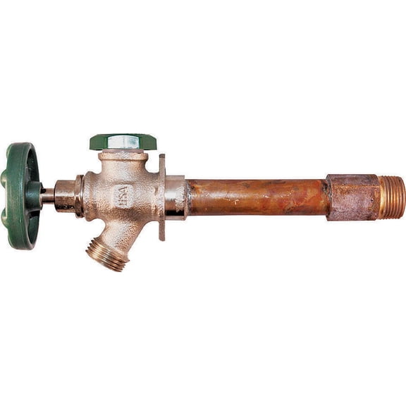 Arrowhead 425-10LF Anti-Siphon Frost Free Hydrant, 1/2 or 3/4 in FIP or MIP Inlet, Red? Brass