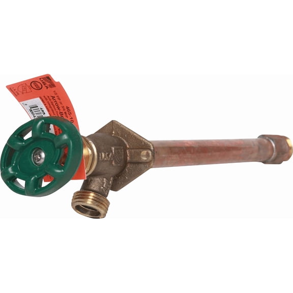 Arrowhead Brass 1/2 In. FIP X 3/4 In. MIP Anti-Siphon Frost Free Wall Hydrant - Single Pack Residential Use, Standard Application