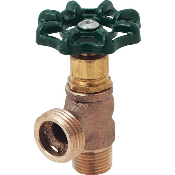 Arrowhead Brass 3/4 In. x 3/4 In. Boiler Drain - Pack of 2  Standard US Plumbing Rough-In, Drop-In Replacement