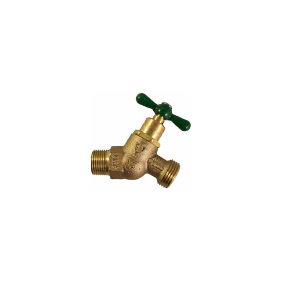 Arrowhead Brass & Plumbing 361LF 0.75 in. Male Iron Pipe x 0.75 in. Hose Connection Red Brass- Hose Bibb