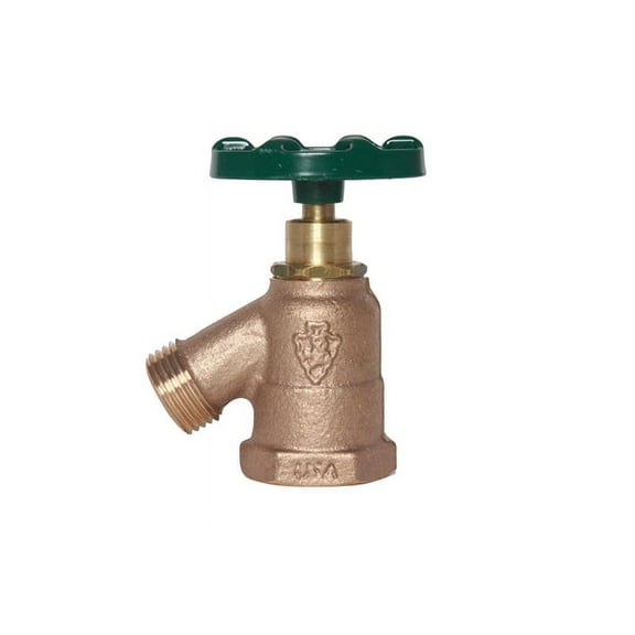 Arrowhead Brass 1 in. FIP X 3/4 in. Hose Anti-Siphon Brass Garden Valve