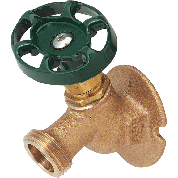 Arrowhead Brass Sillcock Faucet Solid Flange Oval Handle - Single Pack Residential Use, Standard Application