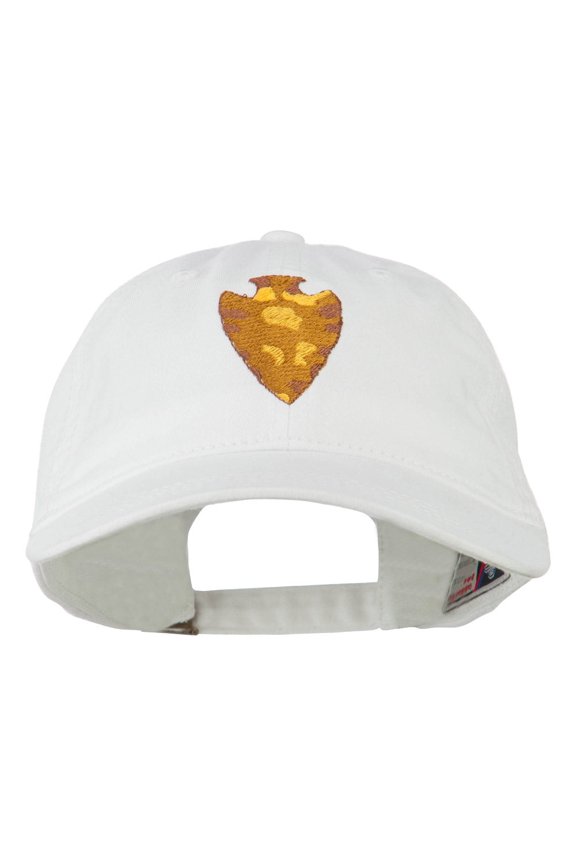 Arrowhead Embroidered Washed Cap - White OSFM