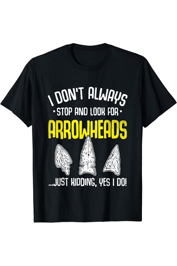 Arrowhead Hunting Flint Collecting Flintknapping Stone Tools T-Shirt