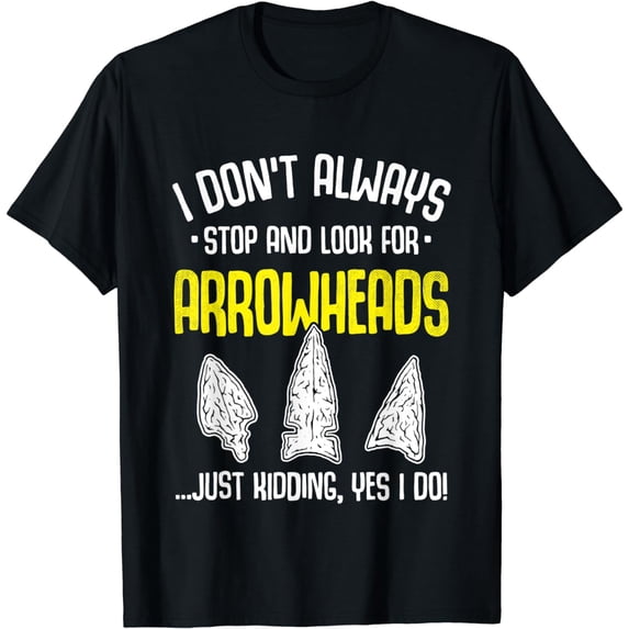 Arrowhead Hunting Flint Collecting Flintknapping Stone Tools T-Shirt