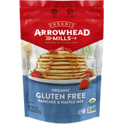 Arrowhead Mills Gluten Free Pancake & Waffle Mix, Organic, 22 Ounce Bag (pack of 6)