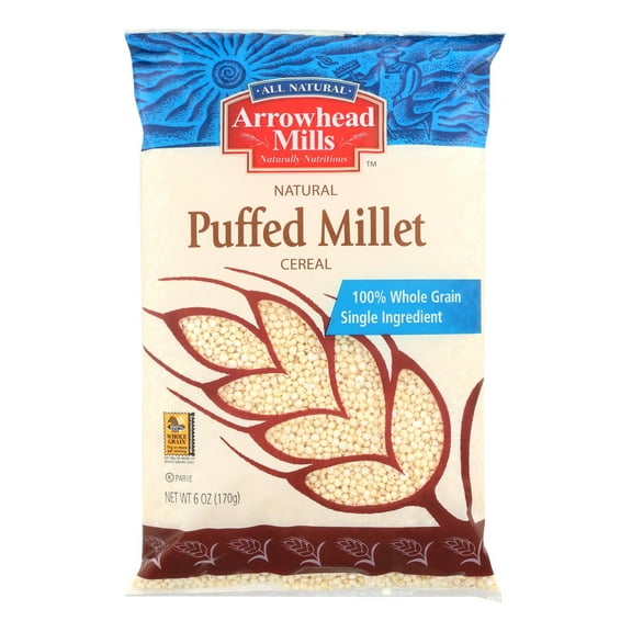 Arrowhead Mills Natural Puffed Millet Cereal, 6 Oz