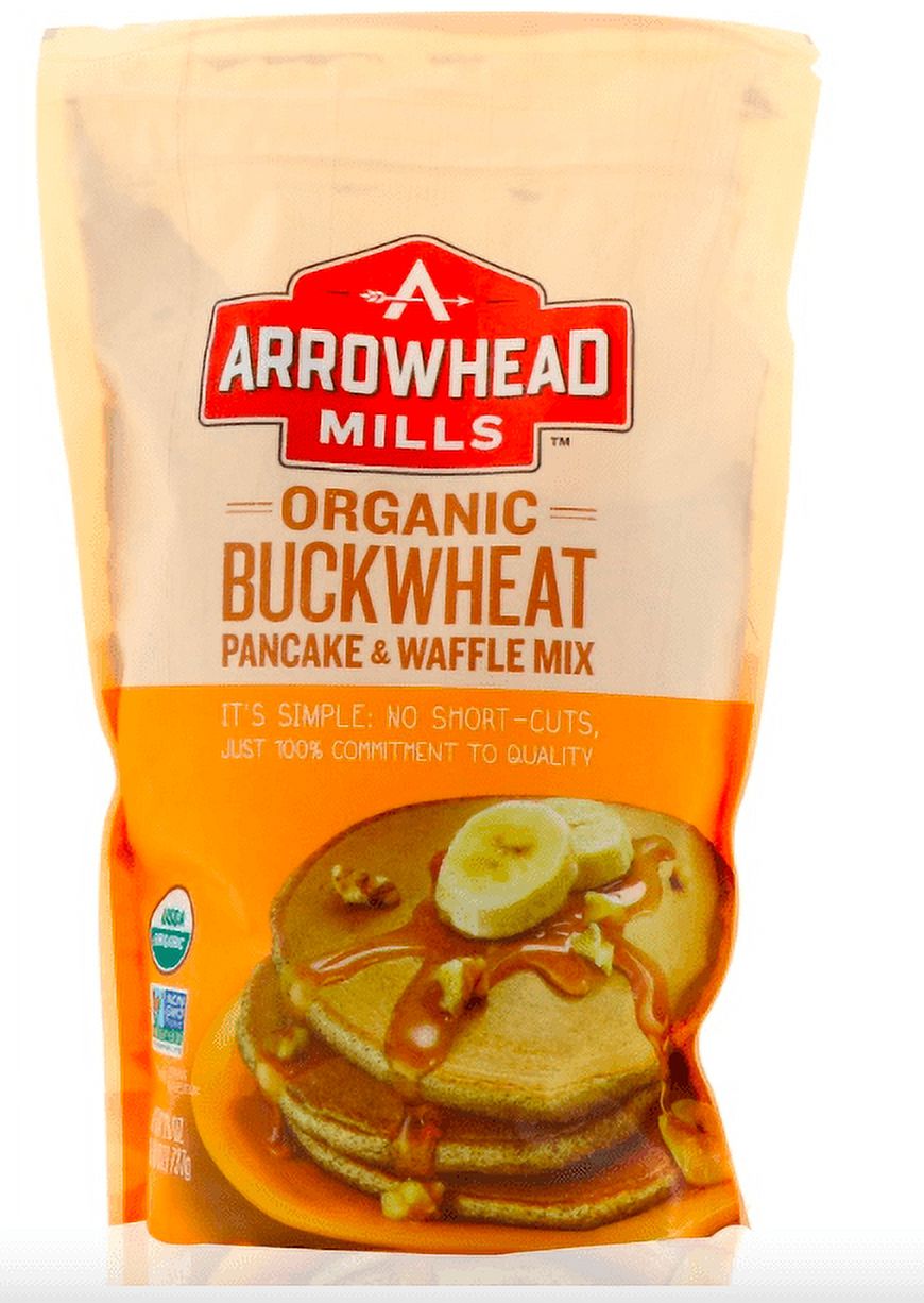 Arrowhead Mills, Organic Buckwheat Pancake and Waffle Mix, 26 oz (Pack