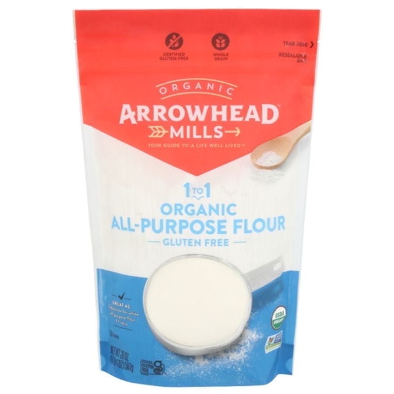 Arrowhead Mills Organic Gluten-Free All Purpose Flour 20 oz Pack of 3