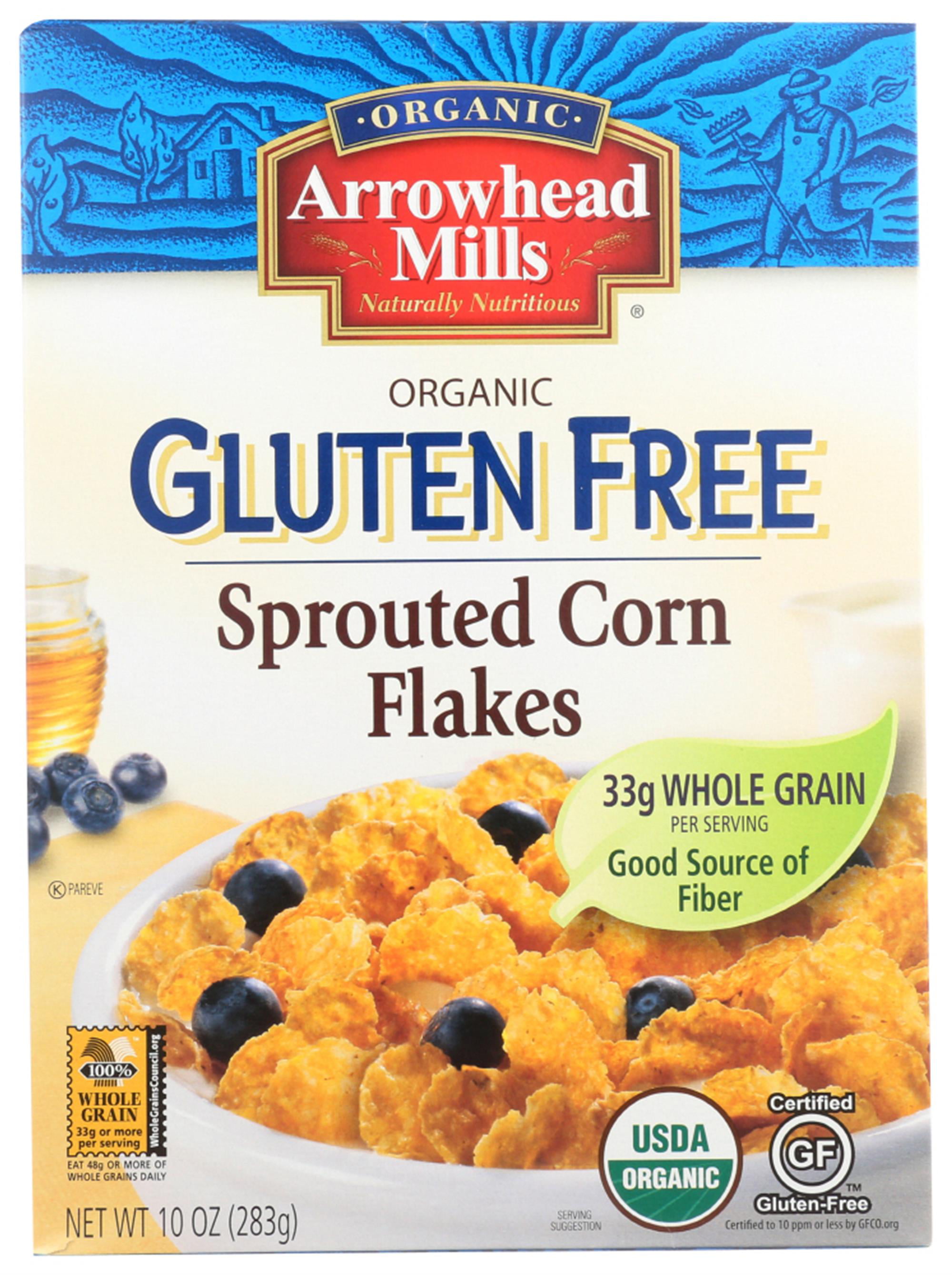 Arrowhead Mills Organic Gluten Free Sprouted Corn Flakes, 10 Oz 