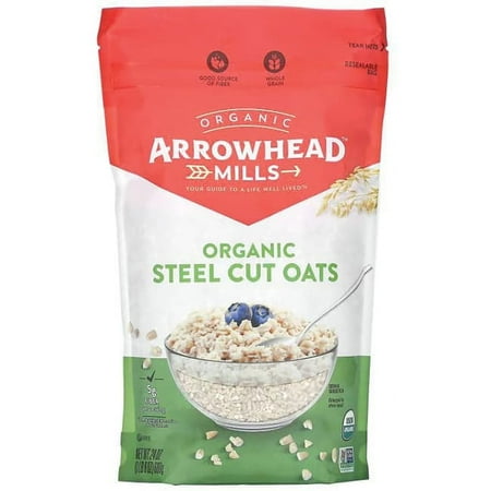 Arrowhead Mills Organic Gluten Free Steel Cut Oats, 24 Oz