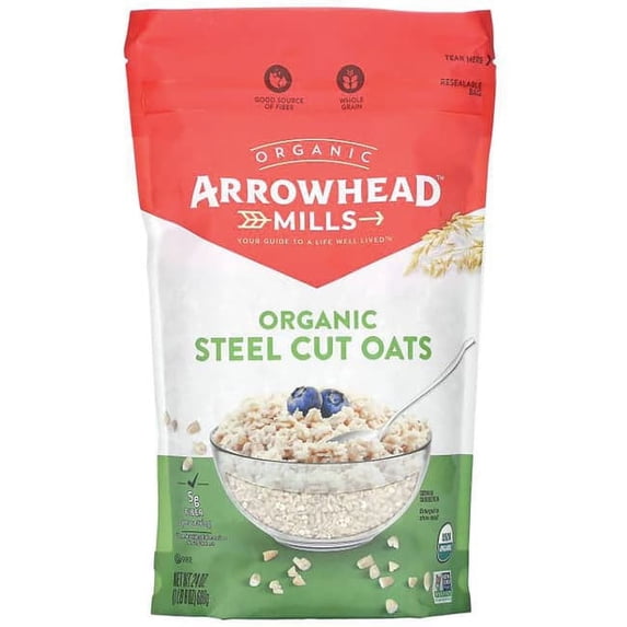 Arrowhead Mills Organic Gluten Free Steel Cut Oats, 24 Oz
