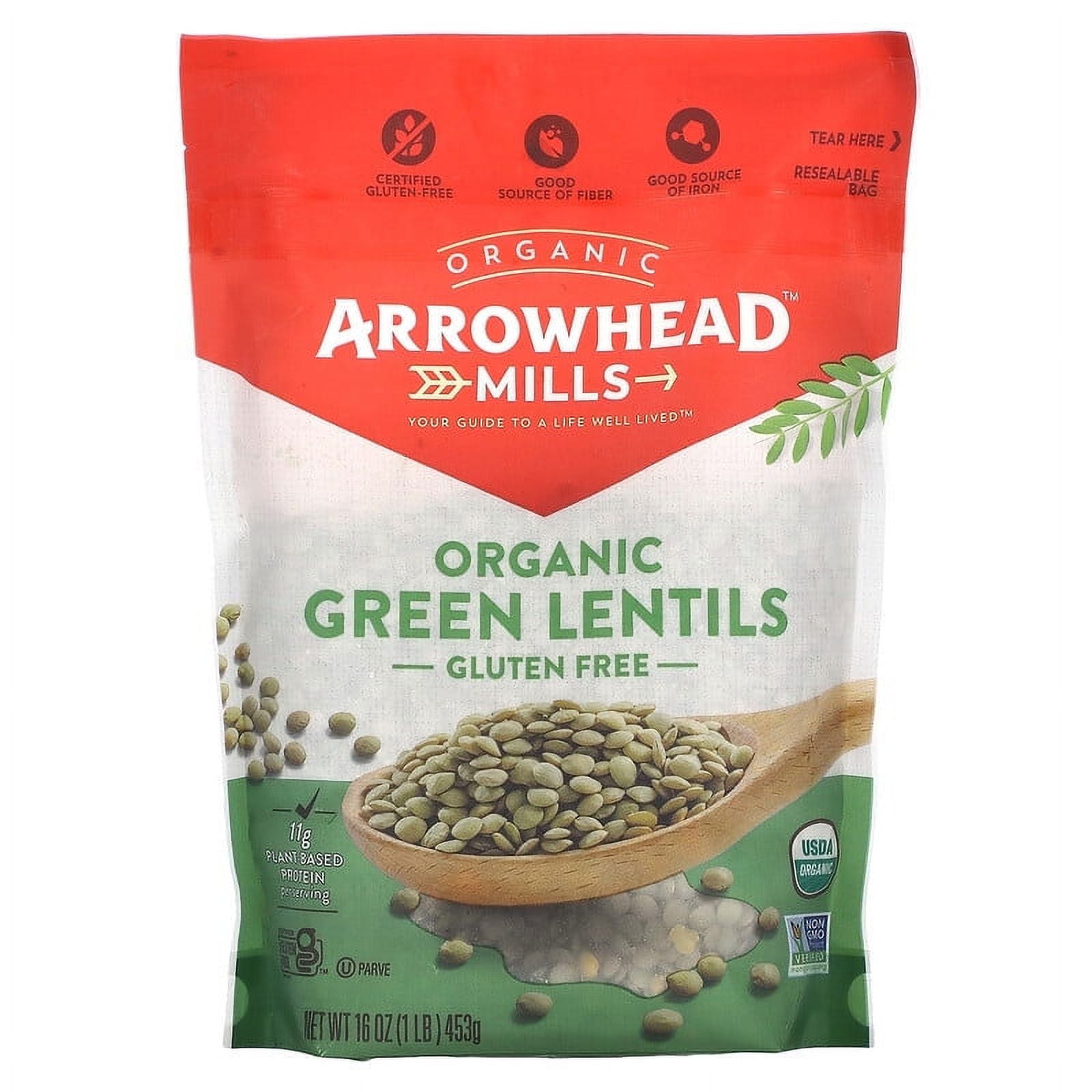 Arrowhead Mills Organic Green Lentils 16 oz
